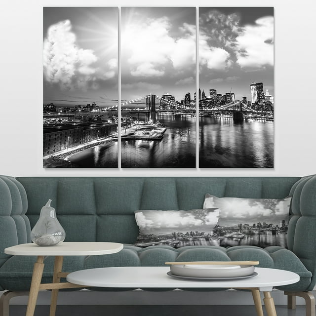 Amazing Night in New York City - Cityscape Photo Canvas Print