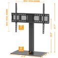 FITUEYES Mount Universal TV Stand Base Swivel Tabletop TV Stand up to