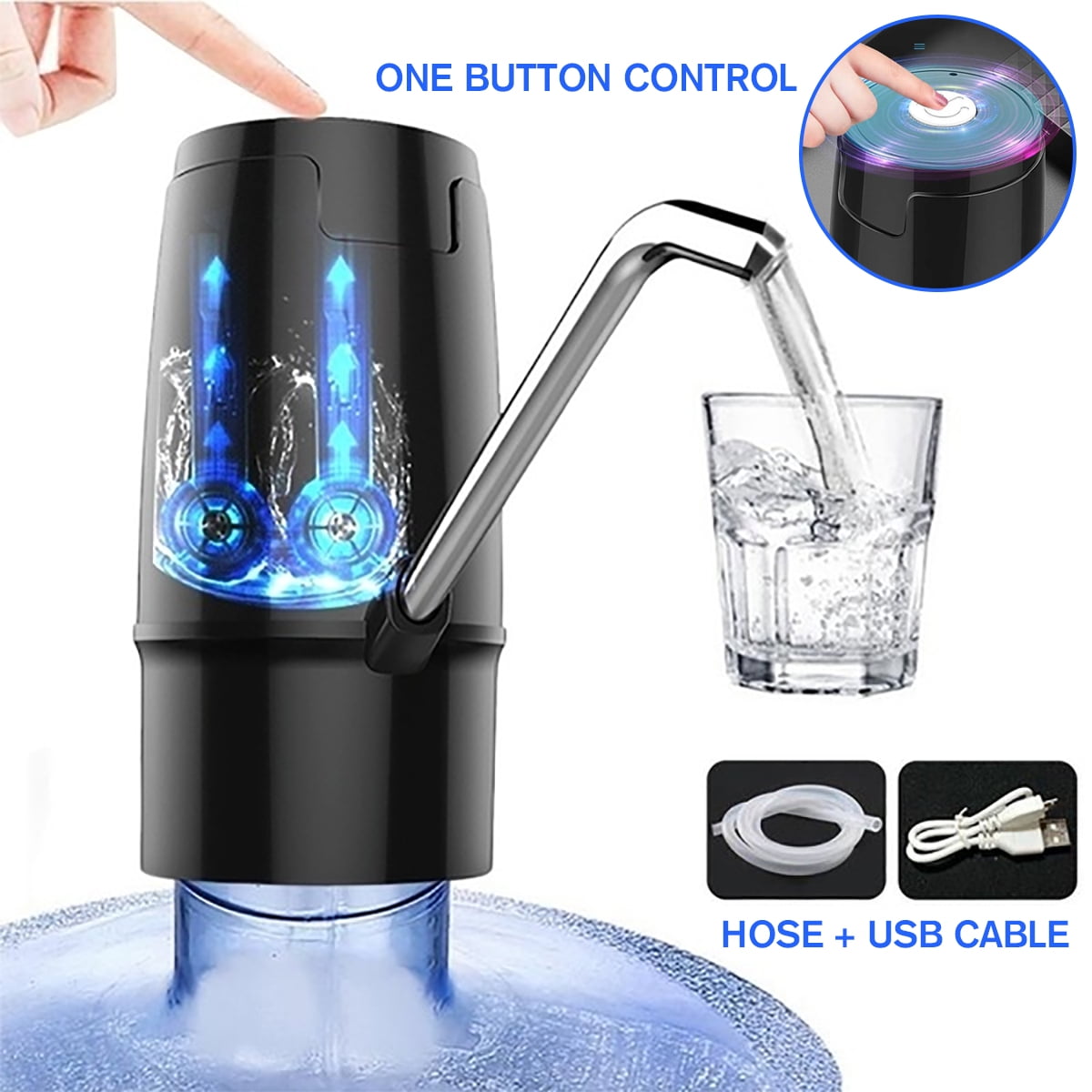 Electric Water Pump Dispenser Wireless Home Camping Automatic Drinking Spigot Portable