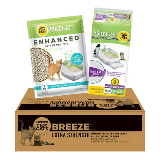 Purina Tidy Cats Breeze Litter System Refills (1) 7 lb. Pouch + (1) 8