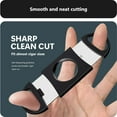 thumbnail image 2 of Cigar Cutter Set (10 Pack), Enlarged 65 Ring Fit Almost Cigars, Guillotine Double Blade, Cigar Accessories for Men, Plastic Smoking Accessories Tool, Portable Sharp Clean Cut - Black, 2 of 6