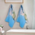 thumbnail image 4 of Summer Dolphins Group Hand Towels, Seascape Blue Sky Kitchen Towel Ultra Soft and Absorbent,Decorative Fingertip Face Towel for Bathroom Hotel, 2 PCS, 28.3"x 14.4", 4 of 5