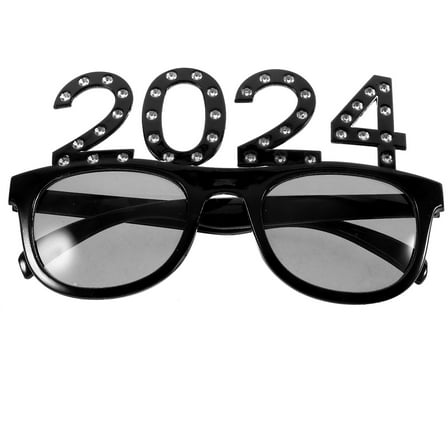 New Year Party Favors Glasses Glow Sticks for Adults Eye Neon Decorations Black