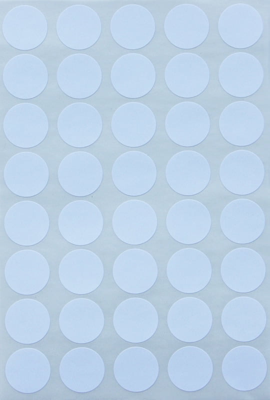 - 1050 Pack by Royal Green White dot Stickers Roll 3/4 inch Round Label Write On Surface 19mm
