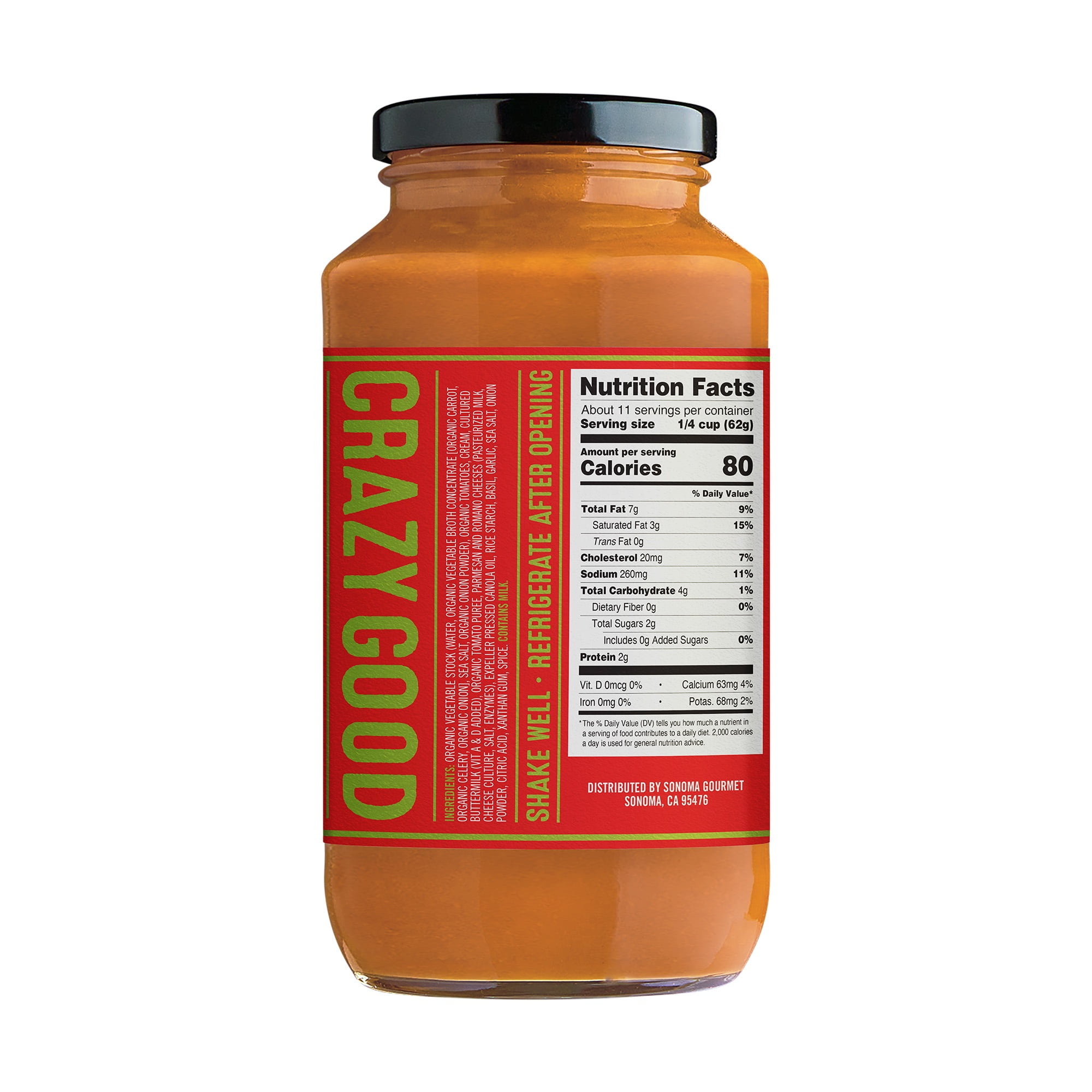 (6 pack) Sonoma Gourmet Creamy Tomato Parmesan Pasta Sauce, 24.5 Ounce