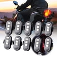thumbnail image 2 of Mode Télécommande Lumière Stroboscopique LED Colorée Rechargeable Sans Fil Lampe d'Avertissement pour Moto, 2 of 4