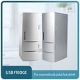 thumbnail image 4 of Universal Coche Portátil Mini refrigerador Frigorífico Calefacción Pesca Viaje USB Tradera alimentada Bebidas Congelador Oficina de Frigorífico Yuarrent VI002236-00, 4 of 7