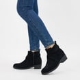 thumbnail image 7 of Ecetana Women's Ankle Boots Chunky Heel Round Toe Casuals Short Booties with Side Zipper, 7 of 7