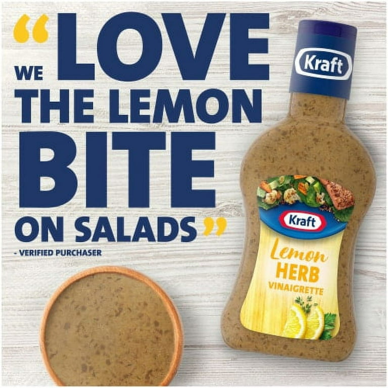 Kraft Lemon Herb Vinaigrette Salad Dressing - Walmart.com