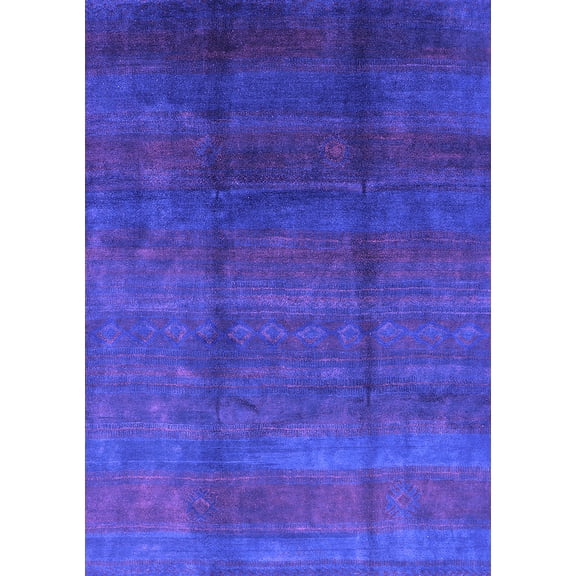 Ahgly Company Indoor Rectangle Persian Purple Bohemian Area Rugs, 5' x 7'