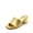 GOLD-PU, variant on Women's Square Open Toe Heels Sandals Low Block Chunky Heeled Sandals Slide Sandals Slip on Comfortable Casual Pumps Shoes