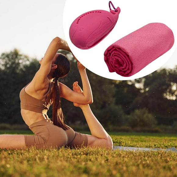 Toalla deportiva de microfibra, toallita para el cuello, transpirable. Rojo