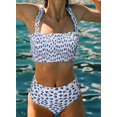 thumbnail image 2 of Maillots de Bain Bandeau 2 Pièces Taille Haute pour Femmes, 2 of 6