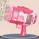 thumbnail image 1 of Máquina De Pompas De Jabón Máquina de burbujas de 132 agujeros a prueba de fugas juguetes automáticos de pistola de burbujas para el verano (rosa) Wdftyju Libre de BPA, 1 of 3