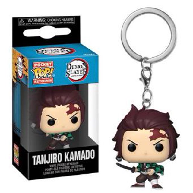 Funko Pocket Keychain Demon Splayer Tanjiro Kamaro Nezuko Kamado Zenitsu Agatsuma Inosuke Hashibira POP Figure Toy Gift Keyring Wangyu