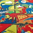 thumbnail image 4 of WPM Kids Collection Bedding 4 Piece Multi Color Twin Size Comforter Set Sheet Pillow sham Blue Dinosaur Toy Fun Wild Park Jungle Print Design Roar Dinosaur, 4 of 6