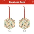 thumbnail image 2 of KLL Rockets Pattern Acrylic Christmas Ornaments,1 PCS Xmas Tree Decor with Ribbon 3" Christmas Décor Christmas Pendant for Hanging on Tree & Party Favors-Hexagon, 2 of 7