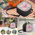 thumbnail image 6 of Pzuqiu Camo Pink Bow 4 Piece School Backpack Set 17 Inch for Girls Middle School Students with Lunch Bag Pencil Case Large Capacity Schoolbag with Breathable Shoulder Straps for Back to School, 6 of 7