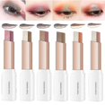 thumbnail image 1 of 6pcs Glitter Eyeshadow Stick Set, Double Colors Gradient Eye Shadow Stick Shimmer Eye Makeup Pencil Waterproof, 1 of 5