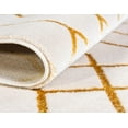 thumbnail image 5 of Marilyn Monroe Glam Collection Area Rug - Trellis (7' 10" x 10' Rectangle White Gold/Gold), 5 of 8