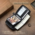 thumbnail image 4 of Cartera de Cuero Genuino para Hombre con Zíper, RFID, Segura, de Gran Capacidad, Doble Pliegue, Multi-tarjeta, Carteras de Cuero para Hombre y Monedero, 4 of 7