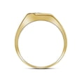 thumbnail image 2 of Diamond Princess Yellow-tone Sterling Silver Mens Round Diamond Band Ring 1/10 Cttw, 2 of 2