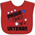 thumbnail image 3 of Inktastic Proud Child of a Veteran- Veterans Day Boys or Girls Baby Bib, 3 of 4
