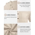 thumbnail image 2 of COOFANDY Mens Beach Set 2 Piece Cotton Linen Outfit for Men Short Sets For Summer Vacation Wedding, 2 of 6