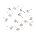 thumbnail image 3 of Resistant 304 Stainless Steel Stud Earring Findings Stainless Steel color 12x6x8.5mm Pin: 0.63mm, 3 of 3