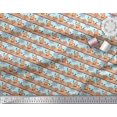 thumbnail image 3 of Soimoi Rayon Fabric Spider Web & Pumpkin Halloween Print Sewing Fabric Yard 56 Inch Wide, 3 of 3