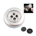 thumbnail image 1 of Lampe de Nuit Ronde à Contrôle Tactile 4 LED sous Armoire Placard Bâton Poussoir, 1 of 6