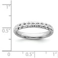 thumbnail image 5 of 925 Sterling Silver Stackable Expressions Rhodium Ring Size: 10; for Adults and Teens; for Women and Men, 5 of 5