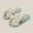 Mint, variant on Women’s Plush Bow Open-Toe Slippers Cozy Cotton Fleece House Shoes Multi-Color