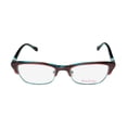 thumbnail image 3 of NEW LILLY PULITZER CAMBELL WOMENS/LADIES CAT EYE FULL-RIM GRAPE TURQUOISE FRAME DEMO LENSES 48-16-130 FLEXIBLE HINGES EYEGLASSES/EYEGLASS FRAME, 3 of 9
