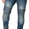 thumbnail image 5 of RAW X Mens Skinny Fit Moto Jeans, Medium Blue Tint, 36X32, 5 of 7