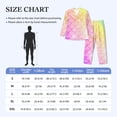 thumbnail image 6 of Kll Fish Scale Sleepwear Mens Flannel Pajamas,Long Cotton Pj Set, 6 of 9