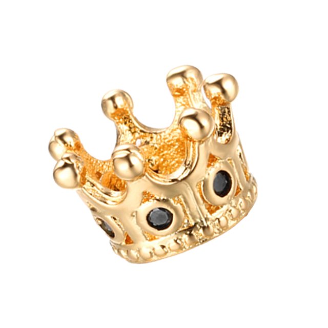 Minnieouse Cuentas de para hacer pulseras, espaciadores de agujeros grandes a la moda, Micro Zirconia cúbica, hueca, Kit de abalorios para Ropa, zapatos y accesorios Miscelánea TYPE1 Minnieouse AP009693-06