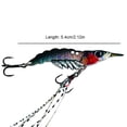 thumbnail image 3 of Señuelos de pesca para camarones de 8g con anzuelos hundidos VIB (espalda negra + cuerpo plateado), 3 of 3