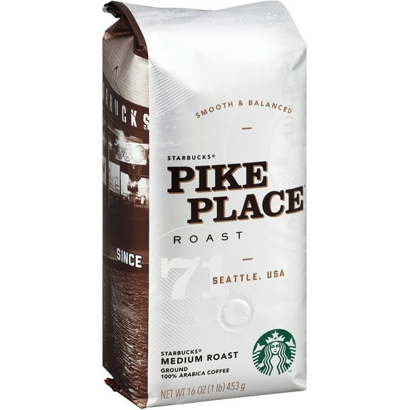 Starbucks, SBK12411954, Pike Place Ground Coffee, 1 Each