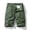Army Green, variant on Men's Casual Loose Fit Multi-Pockets Camouflage Twill Bermuda Cargo Shorts Hidden Zipper Pocket Cargo Shorts with Drawstring Waist and Relaxed Fit Army Green XXL