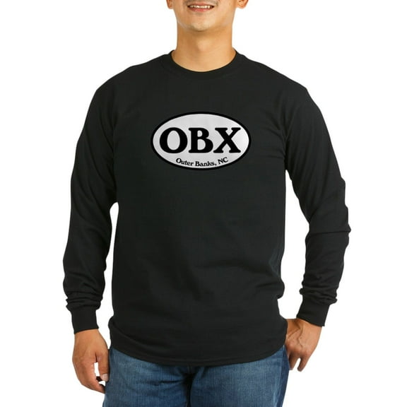 CafePress - Outer Banks.OBX.Windsor.White Men's Long Sleeve T - Long Sleeve Dark T-Shirt