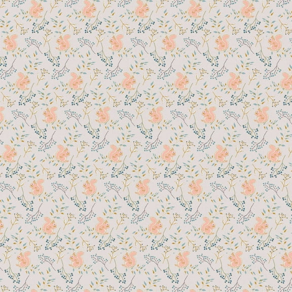 Emma & Mila Cotton Fab By The Yard Squirrel 8yd