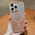 thumbnail image 3 of Decase Mag-Safe Case for iPhone 15 Pro,Shock-Absorbent Gradient Glitter PC+TPU Rugged Back Cover Case, Anti-Scratch Protective Case,Shockproof Rugged Cover for iPhone 15 Pro,Desertgold, 3 of 5