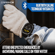 Carbinox vortex smart watch rugged fitness tracker waterproof, compatible with android and ios phone