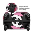 thumbnail image 4 of Lsque Panda Heart Valentine Pink Printed Luggage Cover, Travel Luggage Protector,Scratch and Dirt Resistant, Fits 18-32 Inch Luggage - Small, 4 of 9