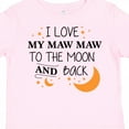 thumbnail image 4 of Inktastic I Love My Maw Maw to the Moon and Back Boys or Girls Toddler T-Shirt, 4 of 5
