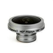 Opteka 2x 180Deg Degrees "FlipEye" Fisheye Converter Magnetic Magnet Lens for Canon PowerShotA50, SD300, S300,S320, S330, S400, S500, SD500, SD600, SD750, S220, S200, S230
