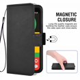 thumbnail image 4 of Mobile Phone Cover Pixel 4 3 Card Slots Pocket Leather Protective Cover with Magnetic Closure Black, 4 of 7