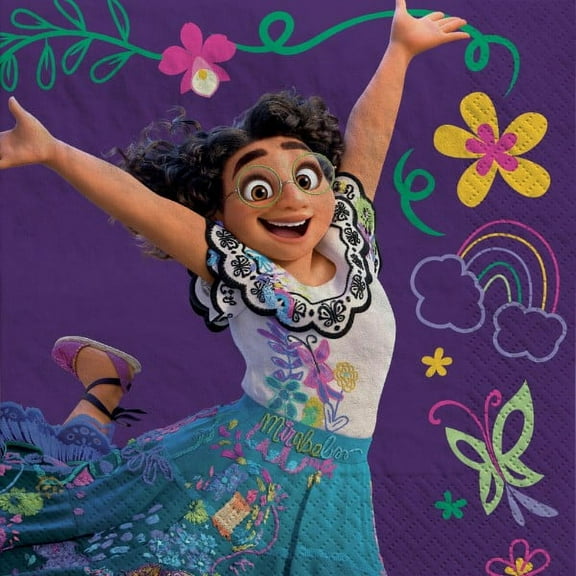 Encanto Disney Movie Madrigal Kids Birthday Party Paper Beverage Napkins