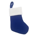 thumbnail image 2 of Christmas Stocking Christmas Decoration Christmas Socks Xmas Hanging Stockings Candy Gift Bag for Holiday Fireplace New Year Blue, 2 of 9